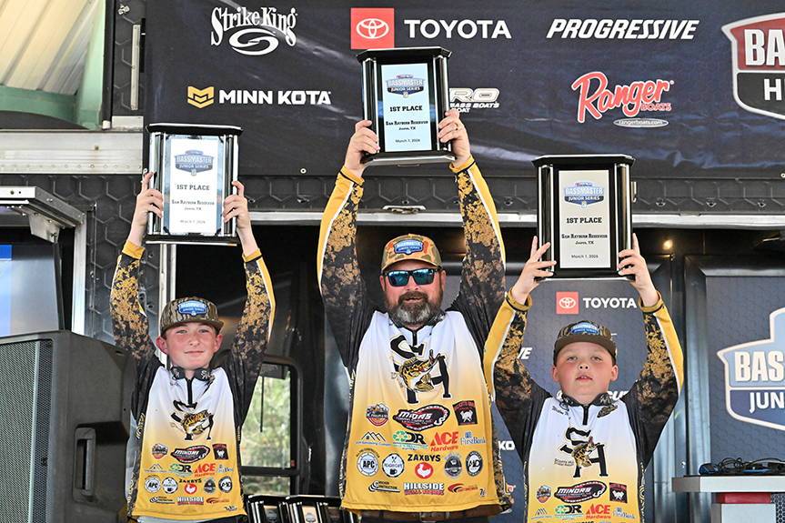 Phillips and Mullins overcome mayhem to win Bassmaster Juniors event at Sam Rayburn