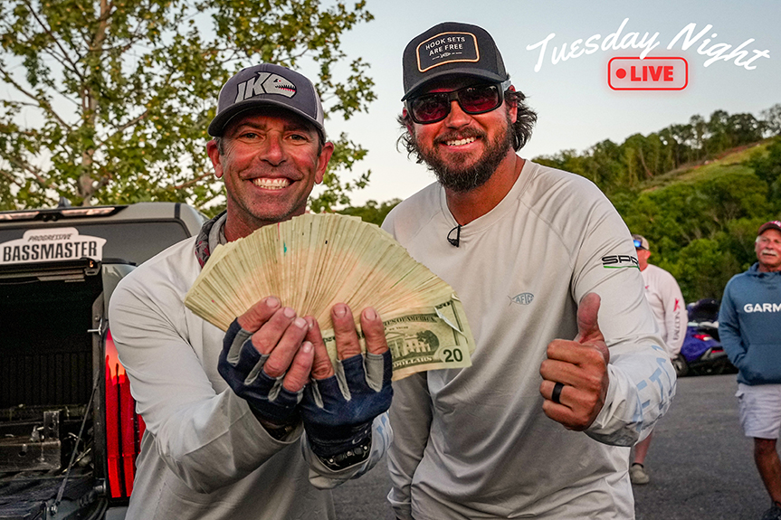 Team of Benton and Iaconelli win Inaugural Bassmaster Tuesday Night LIVE